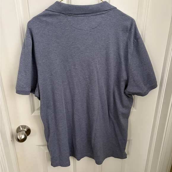 Banana Republic Men's Luxury Touch Standard Fit Blue Polo - Picture 4 of 4